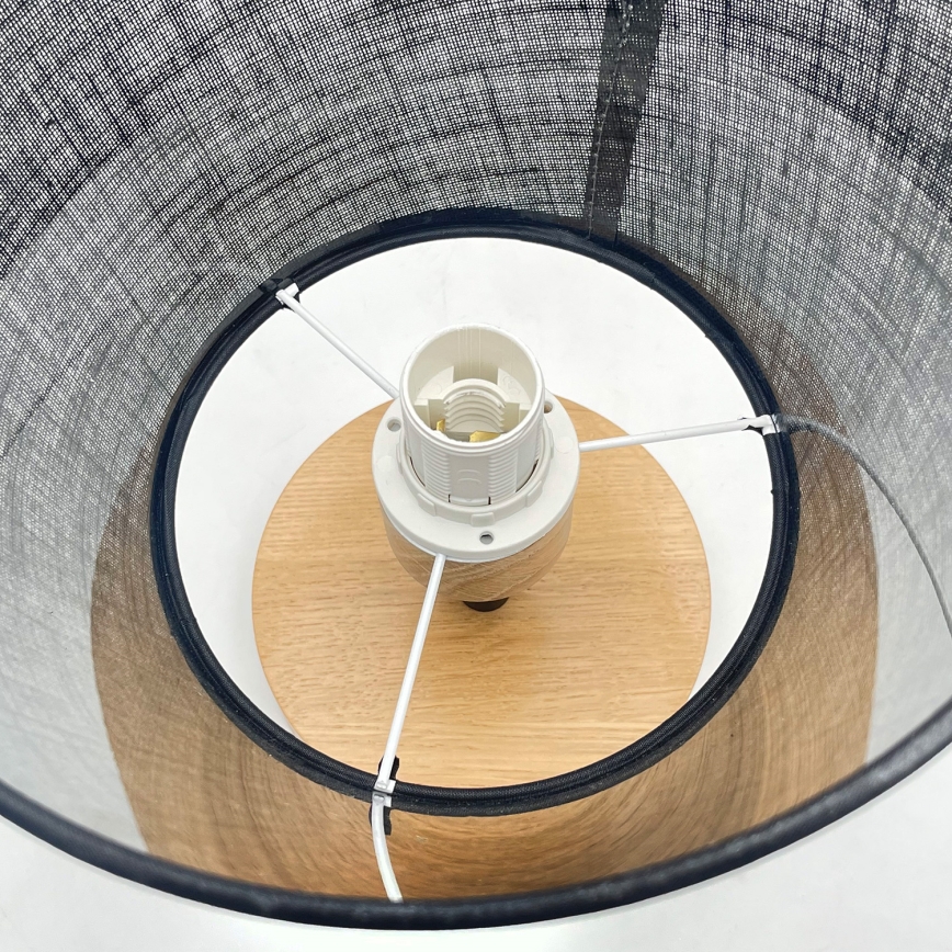 Brilagi - LED  Bevestigde hanglamp ANTHONY 1xE14/60W/230V eiken/zwart