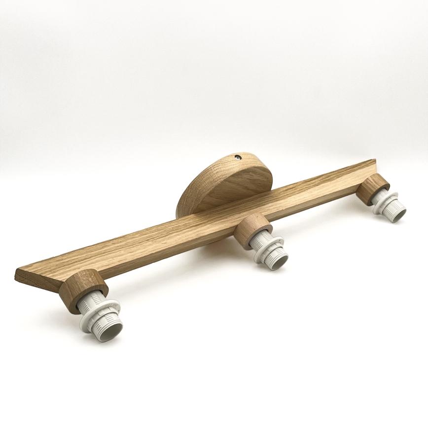 Brilagi - LED  Bevestigde hanglamp ANTHONY 3xE14/40W/230V eiken/bruin