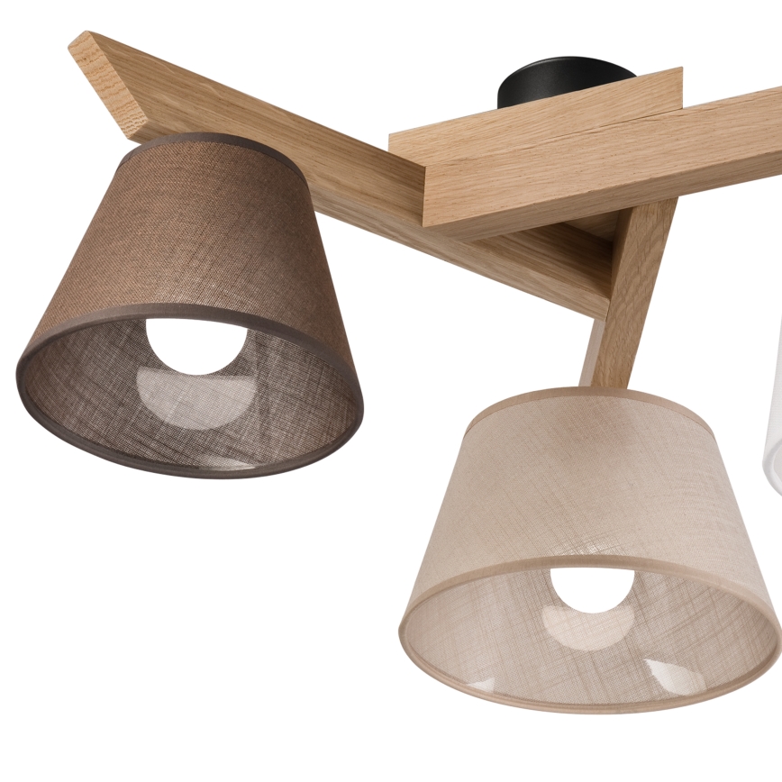 Brilagi - LED  Bevestigde hanglamp ANTHONY 3xE14/40W/230V eiken