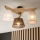 Brilagi - LED  Bevestigde hanglamp ANTHONY 3xE14/40W/230V eiken