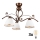 Brilagi - LED Bevestigde Hanglamp ANTICO 3xE27/60W/230V brons patina
