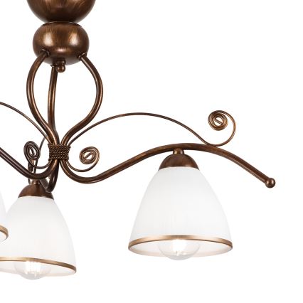 Brilagi - LED Bevestigde Hanglamp ANTICO 3xE27/60W/230V brons patina
