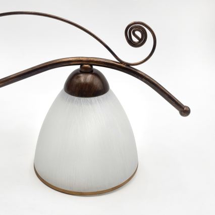 Brilagi - LED Bevestigde Hanglamp ANTICO 3xE27/60W/230V brons patina