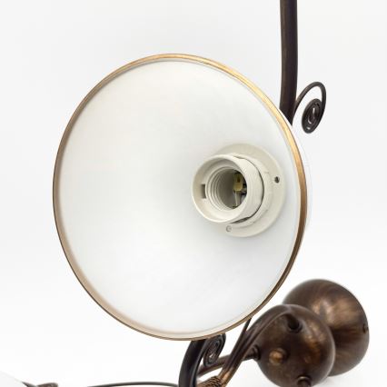 Brilagi - LED Bevestigde Hanglamp ANTICO 3xE27/60W/230V brons patina
