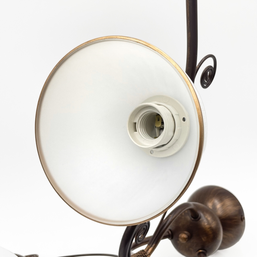 Brilagi - LED Bevestigde Hanglamp ANTICO 3xE27/60W/230V brons patina