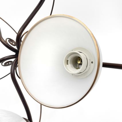 Brilagi - LED Bevestigde Hanglamp ANTICO 5xE27/60W/230V brons patina