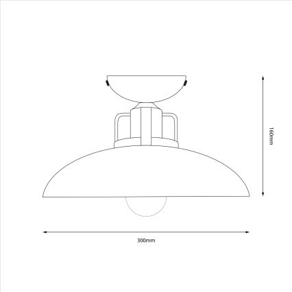 Brilagi - LED Bevestigde hanglamp FLAMENGO 1xE27/60W/230V blauw