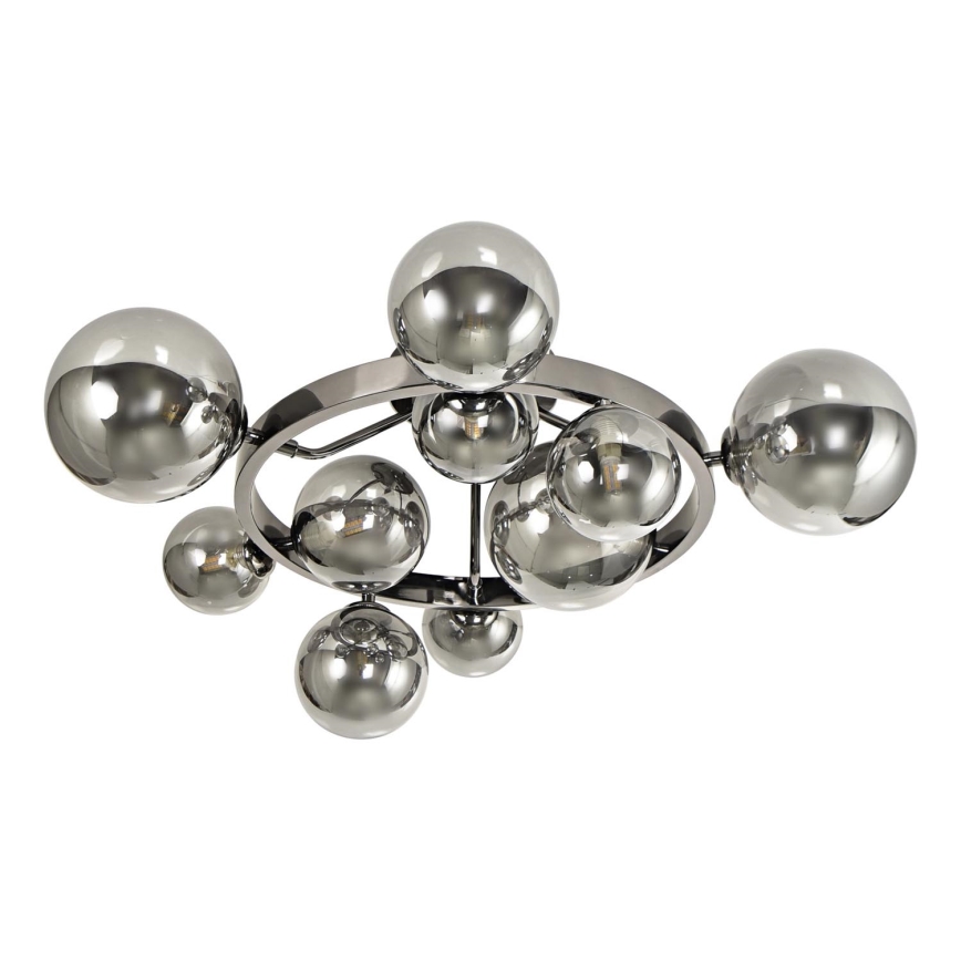 Brilagi - LED Bevestigde Hanglamp MILLA 10xG9/3W/230V glanzend chroom/gerookt