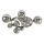 Brilagi - LED Bevestigde Hanglamp MILLA 10xG9/3W/230V glanzend chroom/gerookt