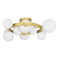 Brilagi - LED Bevestigde Hanglamp MILLA 10xG9/3W/230V goud/wit