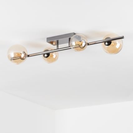Brilagi - LED Bevestigde Hanglamp MILLA 4xG9/3W/230V glanzend chroom/goud