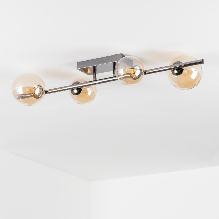 Brilagi - LED Bevestigde Hanglamp MILLA 4xG9/3W/230V glanzend chroom/goud