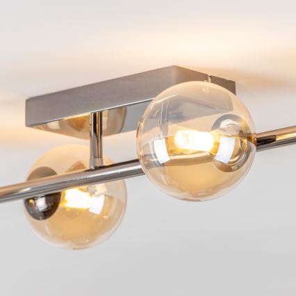 Brilagi - LED Bevestigde Hanglamp MILLA 4xG9/3W/230V glanzend chroom/goud