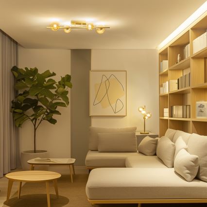 Brilagi - LED Bevestigde Hanglamp MILLA 4xG9/3W/230V goud