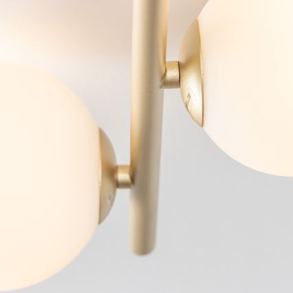 Brilagi - LED Bevestigde Hanglamp MILLA 4xG9/3W/230V goud/wit