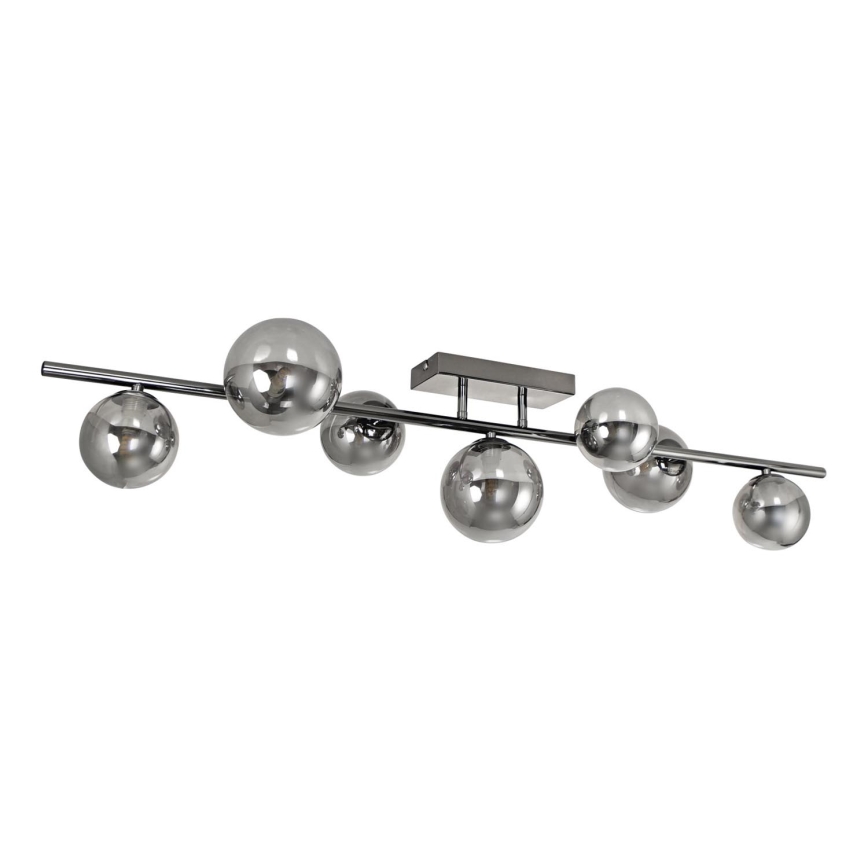 Brilagi - LED Bevestigde Hanglamp MILLA 7xG9/3W/230V glanzend chroom/gerookt