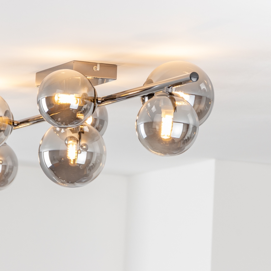 Brilagi - LED Bevestigde Hanglamp MILLA 7xG9/3W/230V glanzend chroom/gerookt