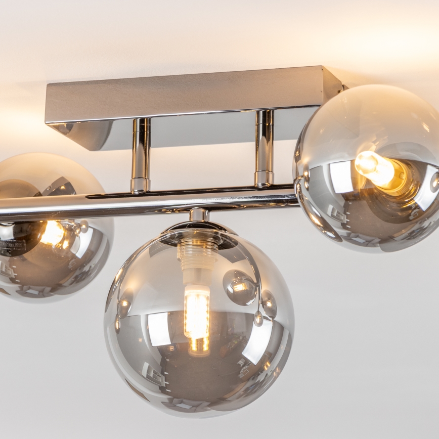 Brilagi - LED Bevestigde Hanglamp MILLA 7xG9/3W/230V glanzend chroom/gerookt