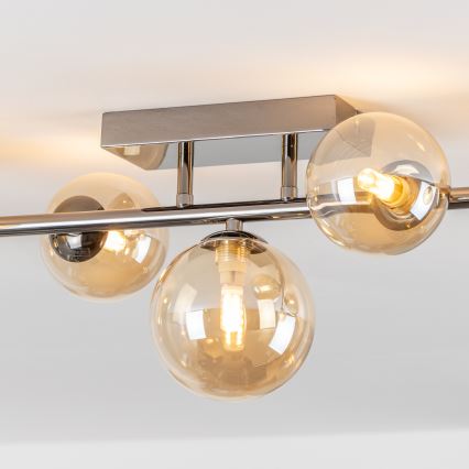 Brilagi - LED Bevestigde Hanglamp MILLA 7xG9/3W/230V glanzend chroom/goud