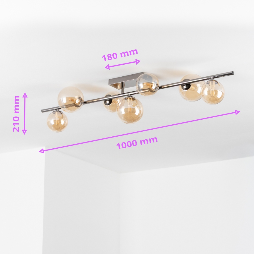 Brilagi - LED Bevestigde Hanglamp MILLA 7xG9/3W/230V glanzend chroom/goud