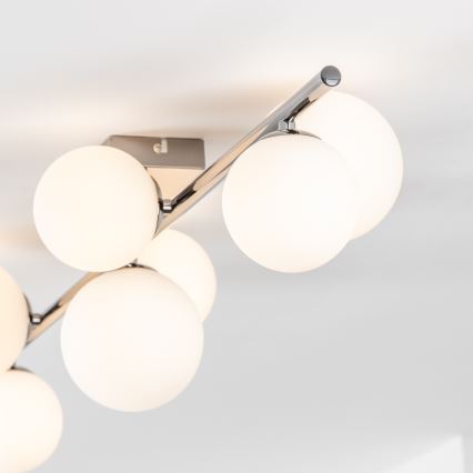 Brilagi - LED Bevestigde Hanglamp MILLA 7xG9/3W/230V glanzend chroom/wit