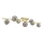 Brilagi - LED Bevestigde Hanglamp MILLA 7xG9/3W/230V goud/gerookt
