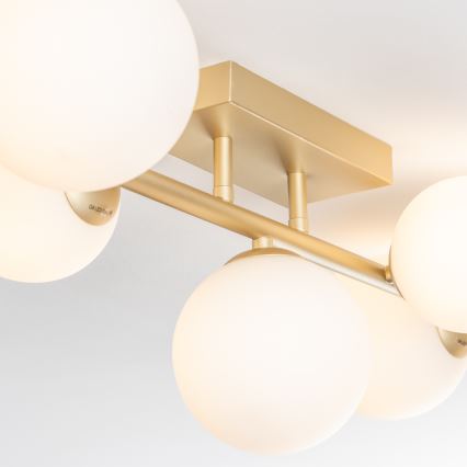 Brilagi - LED Bevestigde Hanglamp MILLA 7xG9/3W/230V goud/wit