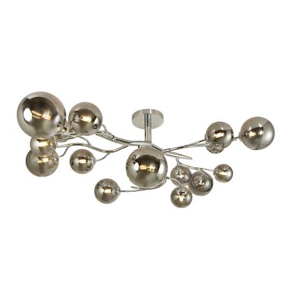 Brilagi - LED Bevestigde Hanglamp MISTEL 15xG9/3W/230V glanzend chroom/gerookt