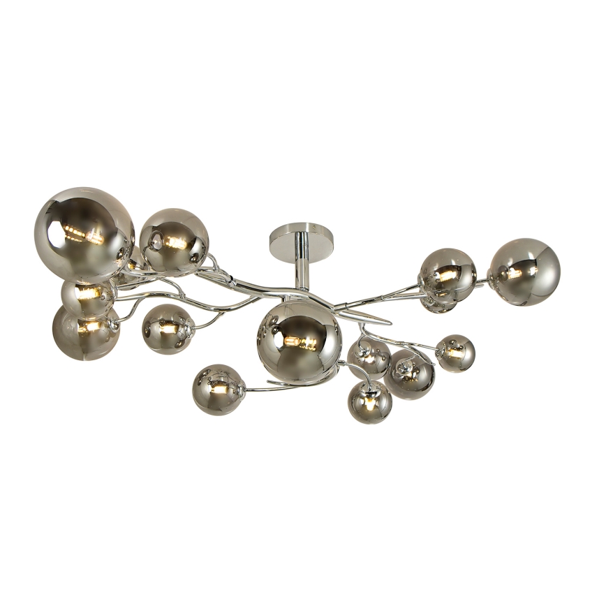 Brilagi - LED Bevestigde Hanglamp MISTEL 15xG9/3W/230V glanzend chroom/gerookt