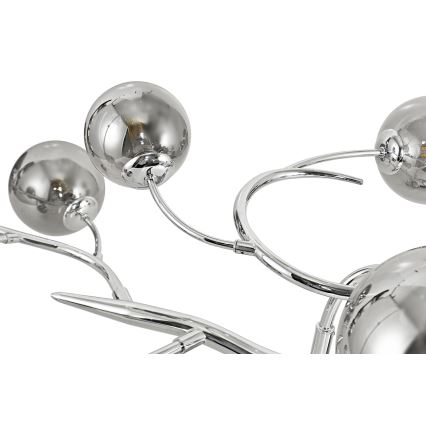 Brilagi - LED Bevestigde Hanglamp MISTEL 15xG9/3W/230V glanzend chroom/gerookt