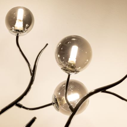 Brilagi - LED Bevestigde Hanglamp MISTEL 15xG9/3W/230V glanzend chroom/gerookt