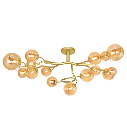 Brilagi - LED Bevestigde Hanglamp MISTEL 15xG9/3W/230V goud
