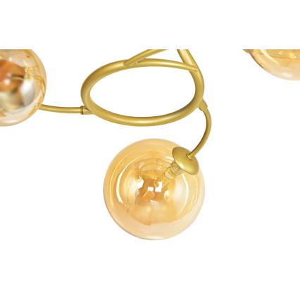 Brilagi - LED Bevestigde Hanglamp MISTEL 15xG9/3W/230V goud