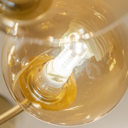 Brilagi - LED Bevestigde Hanglamp MISTEL 15xG9/3W/230V goud