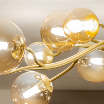 Brilagi - LED Bevestigde Hanglamp MISTEL 15xG9/3W/230V goud