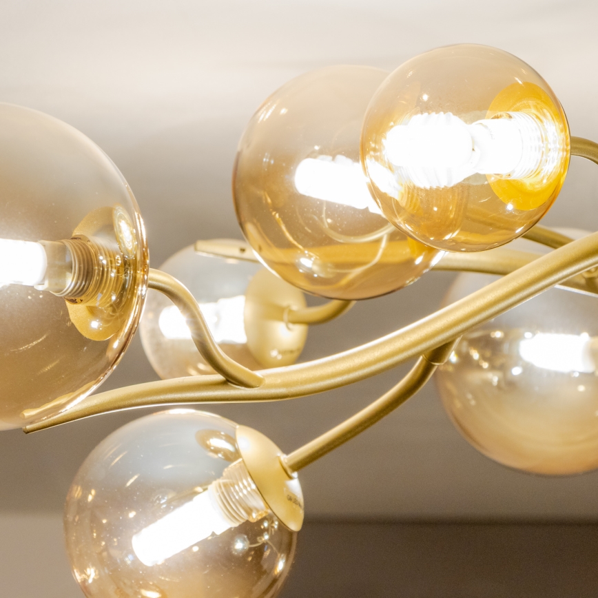 Brilagi - LED Bevestigde Hanglamp MISTEL 15xG9/3W/230V goud