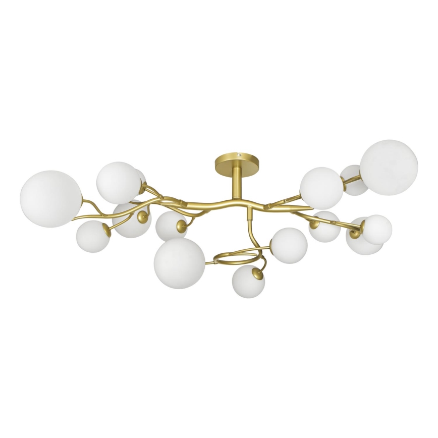 Brilagi - LED Bevestigde Hanglamp MISTEL 15xG9/3W/230V goud/wit