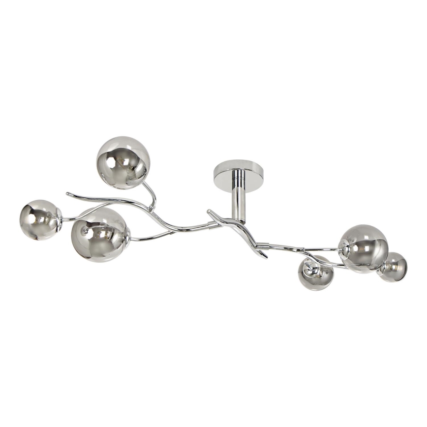 Brilagi - LED Bevestigde Hanglamp MISTEL 6xG9/3W/230V glanzend chroom/gerookt