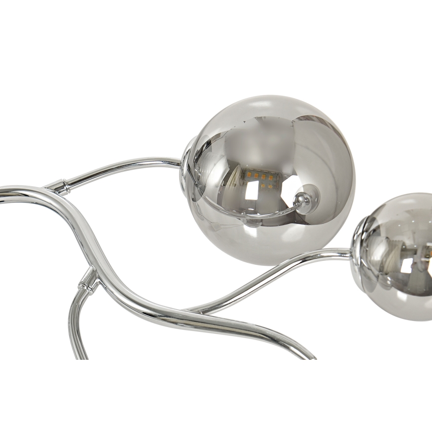 Brilagi - LED Bevestigde Hanglamp MISTEL 6xG9/3W/230V glanzend chroom/gerookt