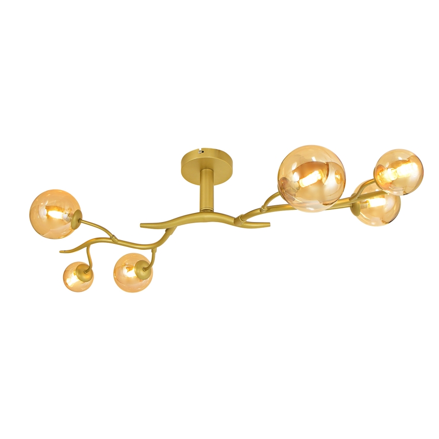 Brilagi - LED Bevestigde Hanglamp MISTEL 6xG9/3W/230V goud