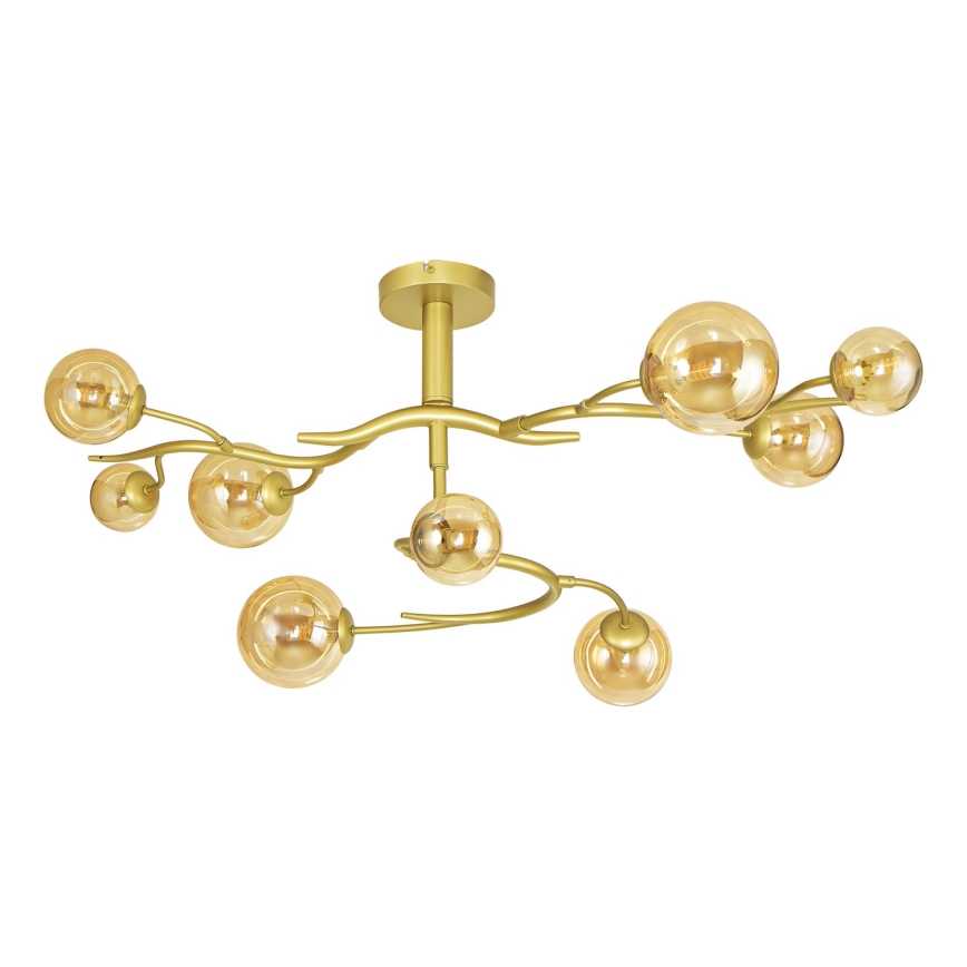 Brilagi - LED Bevestigde Hanglamp MISTEL 9xG9/3W/230V goud