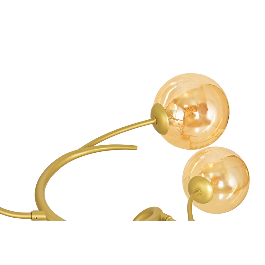 Brilagi - LED Bevestigde Hanglamp MISTEL 9xG9/3W/230V goud