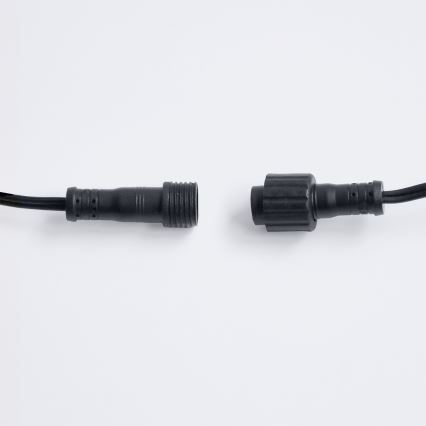 Brilagi - LED buiten decoratieve lichtsnoer GIRLANDA 25xE12/0,36W/24V 20m zwart IP44 warm wit