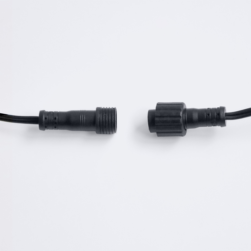 Brilagi - LED buiten decoratieve lichtsnoer GIRLANDA 25xE12/0,36W/24V 20m zwart IP44 warm wit