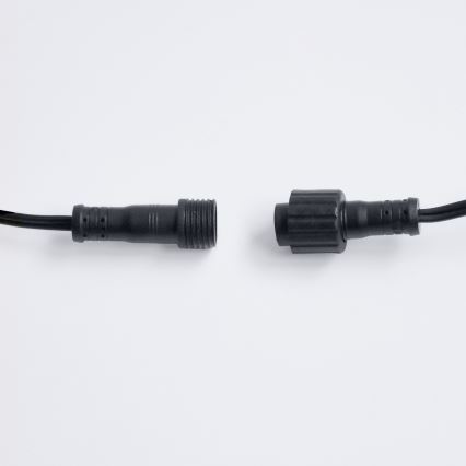 Brilagi - LED-buitenslinger GIRLANDA 10xE12/0,6W/230V 8m zwart IP44 warm wit