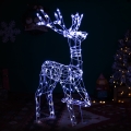 BRILAGI - LED Buiten kerstdecoratie LED/3,6W/8 functies 150 cm IP44 rendier koud wit