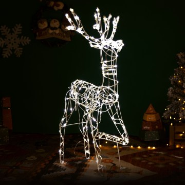 BRILAGI - LED buiten kerstdecoratie LED/3,6W/8 functies 150 cm IP44 rendier warm wit