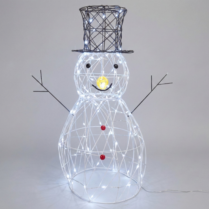 BRILAGI - LED buiten kerstdecoratie LED/3,6W/8 functies 60 cm IP44 sneeuwman koud wit