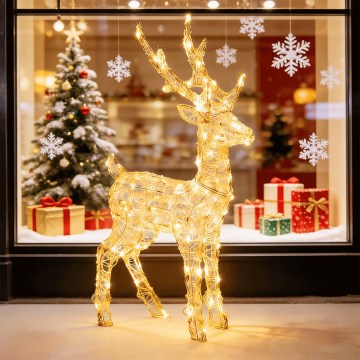 BRILAGI - LED buiten kerstdecoratie LED/3,6W/8 functies 65 cm IP44 rendier warm wit