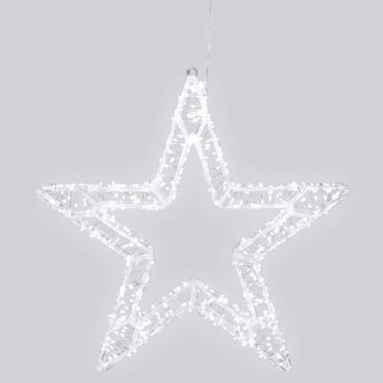 BRILAGI - LED buiten kerstdecoratie LED/6W/8 functies 43 cm IP44 ster koel wit
